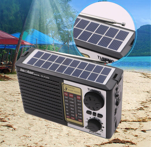 Full Band Bluetooth Card MP3 Player Solar Emergency Charging