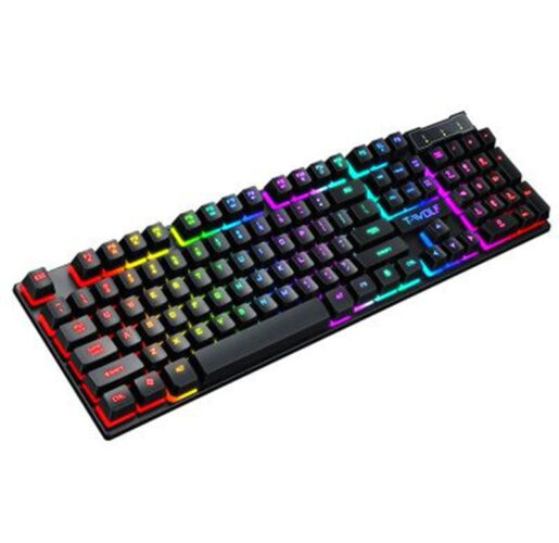 Gaming Usb Luminous Wired Keyboard Floating Manipulator