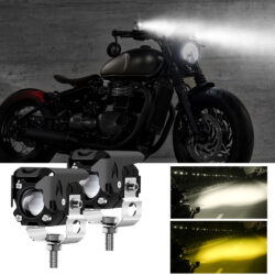 Featured image for 'LED Bi-color Yellow And White Light External Work Light Motorcycle Light'