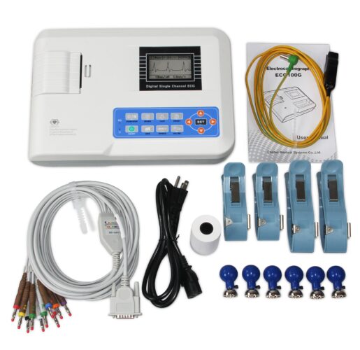 CONTEC Digital 1 Channel 12 Lead ECG Machine EKG Electrocardiograph ECG100G Printer