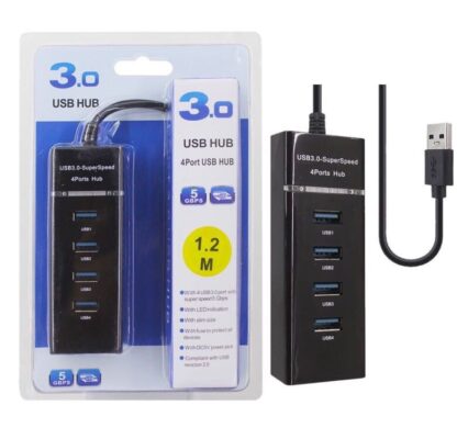 4 Port USB HUB SuperSpeed 3.0 Portable Mini-Hub